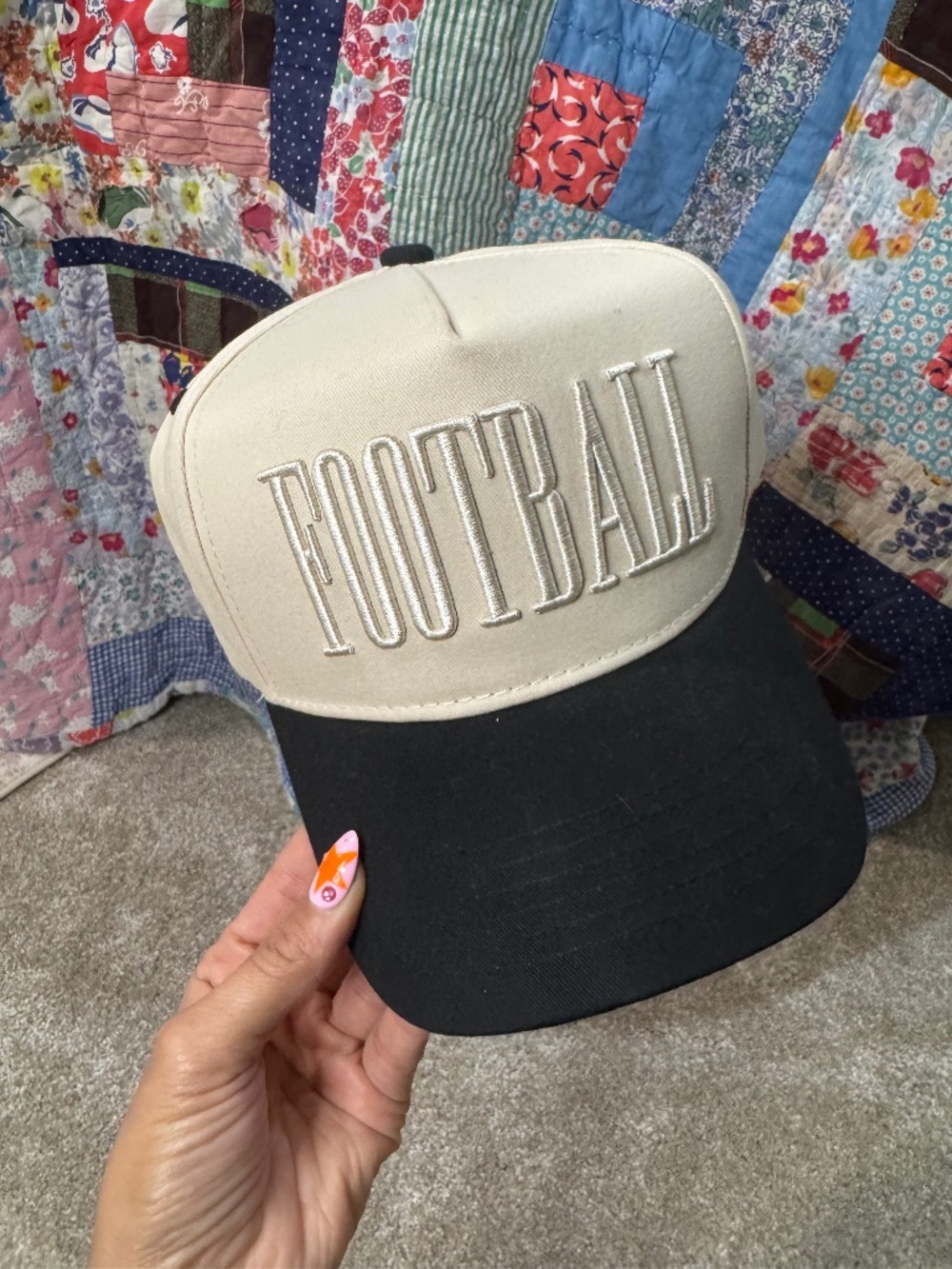 football trucker hat